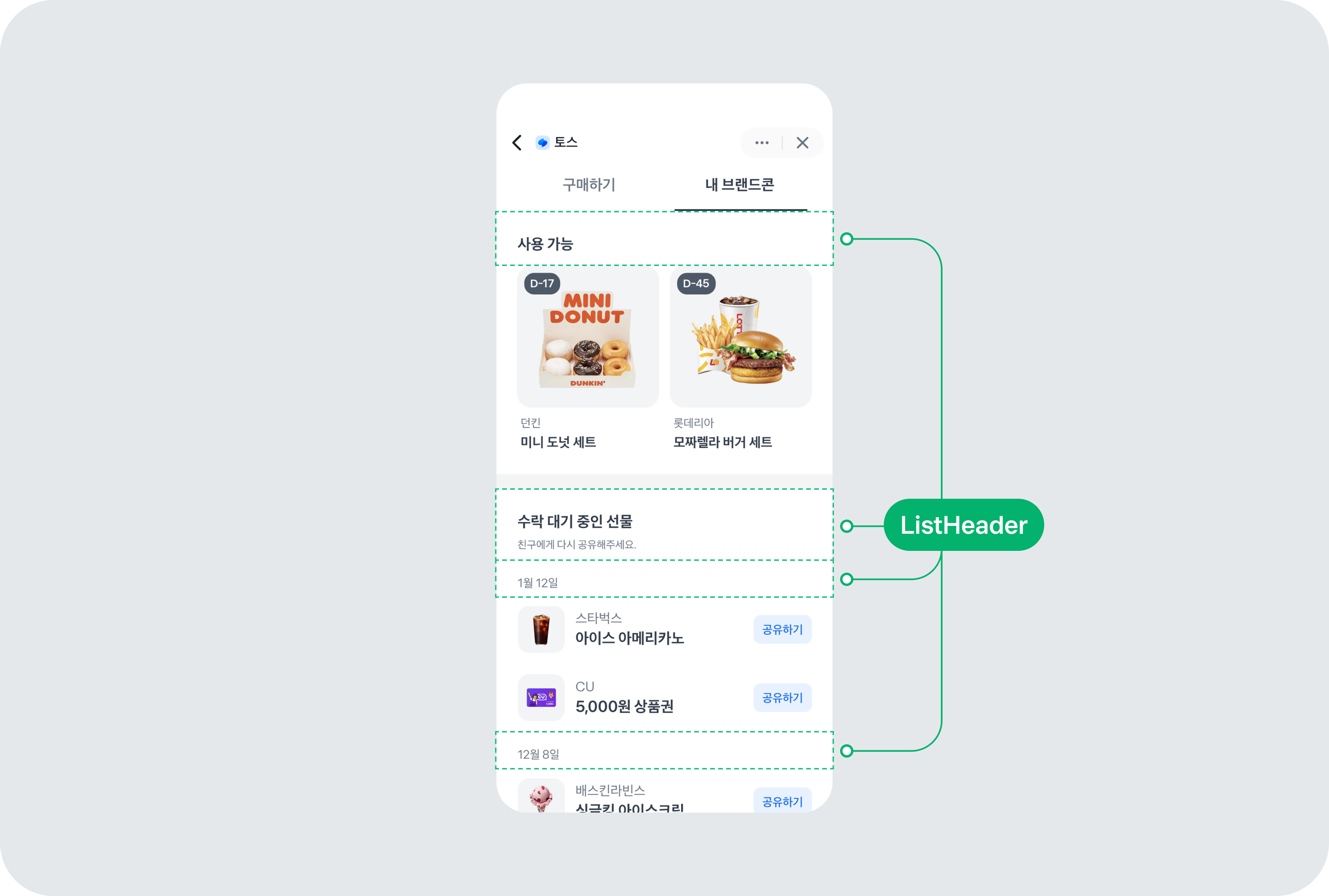 ListHeader thumbnail