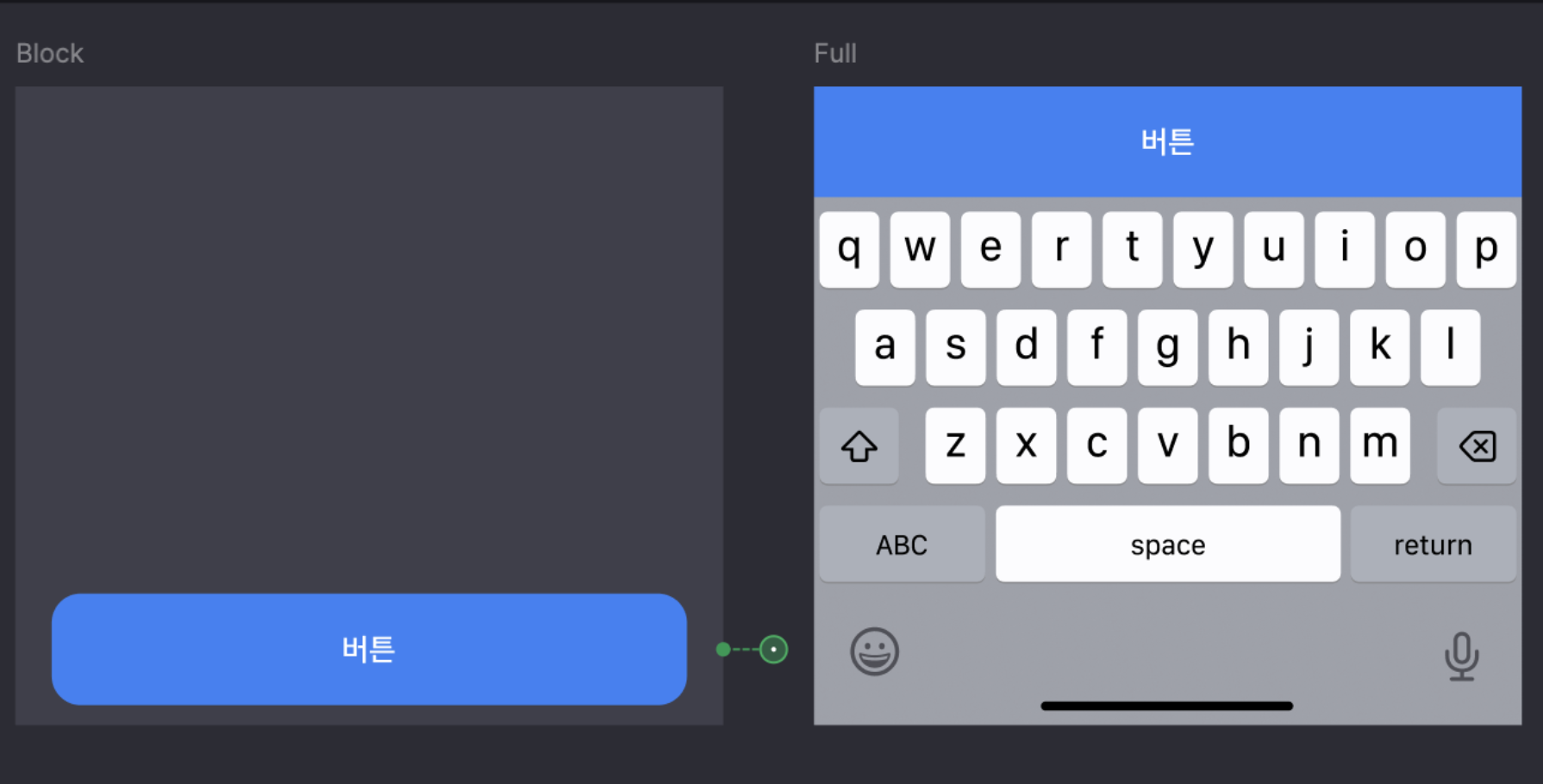 Button display exmplae